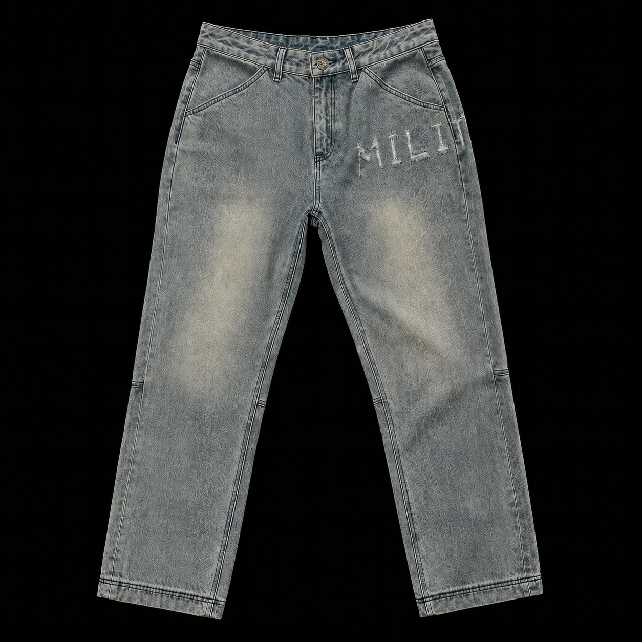 "MILITANT" Distressed Jeans
