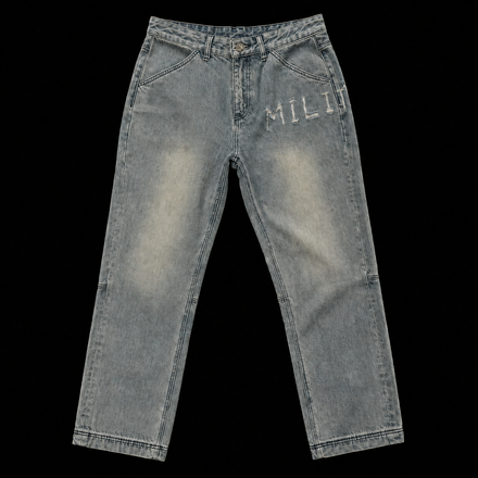 "MILITANT" Distressed Jeans